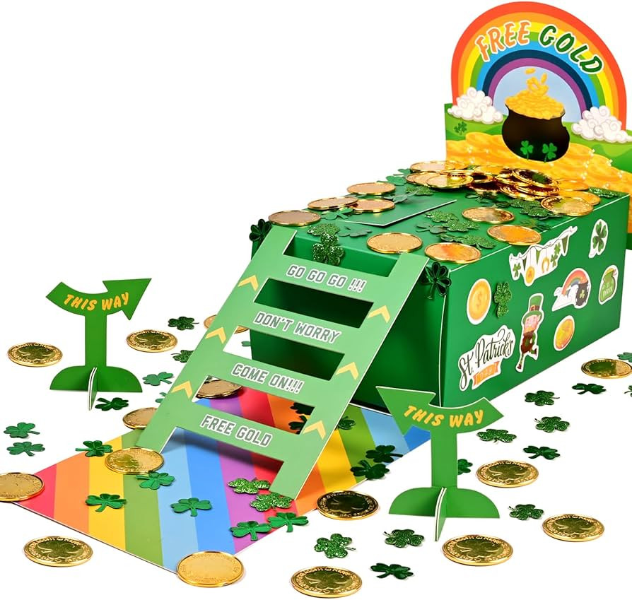 EnriQ Leprechaun Trap Kit St Patrick's Day Decoration Craft Activity DIY Set Up Traps to Catch El... | Amazon (US)