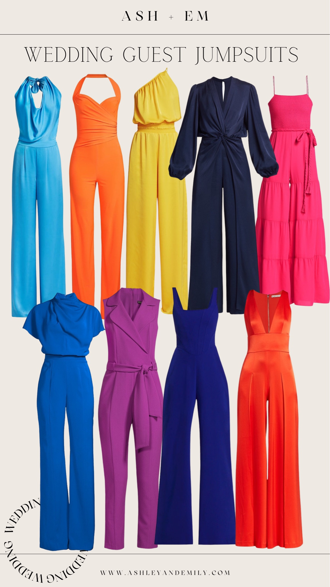 Colorful jumpsuits for a summer wedding - wedding guest jumpsuits 

#LTKwedding #LTKfit #LTKFind