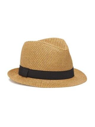 Old Navy Straw Fedora For Boys Size L/XL - New brown | Old Navy US