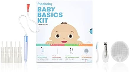 Baby Basics Kit by FridaBaby |Includes NoseFrida, NailFrida, Windi, DermaFrida + Silicone Carry Case | Amazon (US)