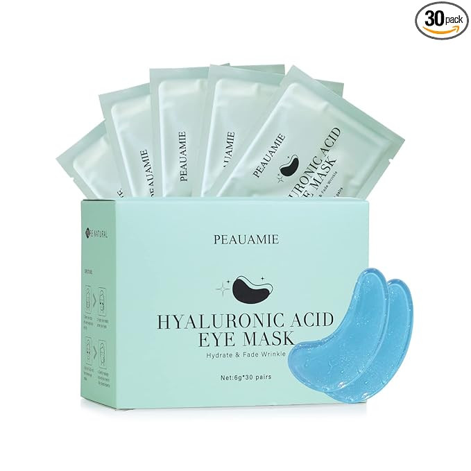 Under Eye Patchs Hyaluronic Acid Eye Mask for Dark Circles and Puffiness Wrinkle Eye Bags 30 Pair... | Amazon (US)