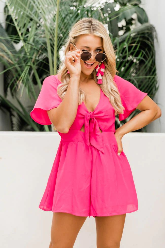 Love For A Lifetime Magenta Romper | The Pink Lily Boutique