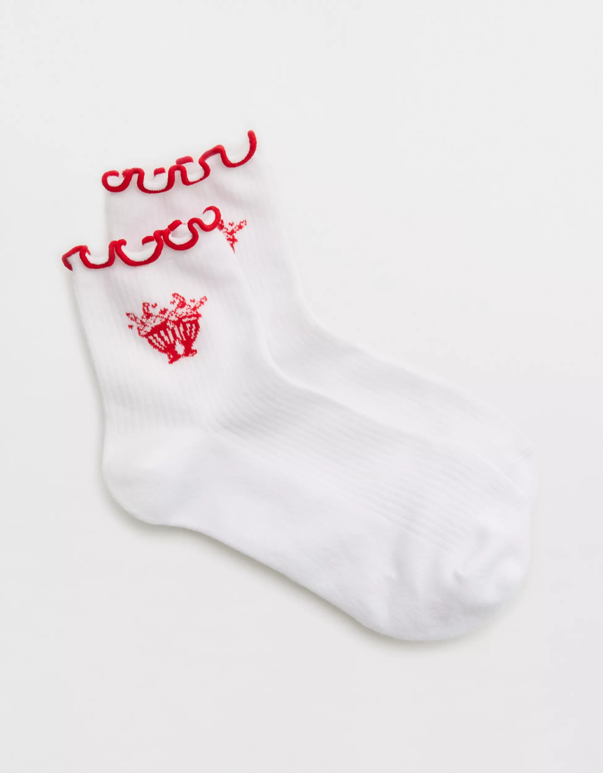 Aerie Scallop Tipping Bobby Socks | Aerie