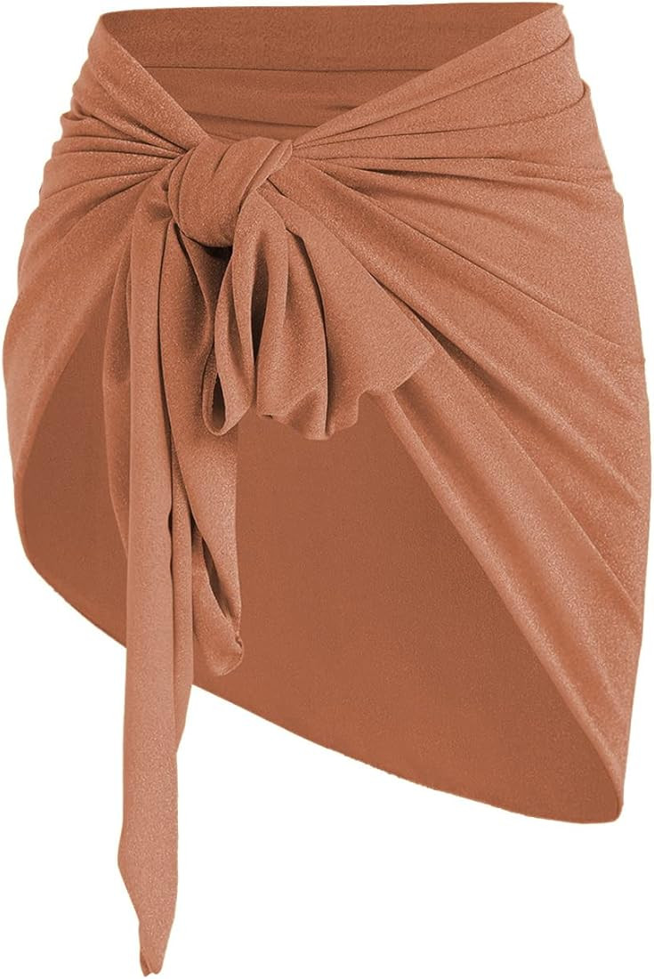 ZAFUL Women's Sarong Coverups Beach Wrap Sheer Bikini Wraps Chiffon Cover Ups for Swimwear | Amazon (US)