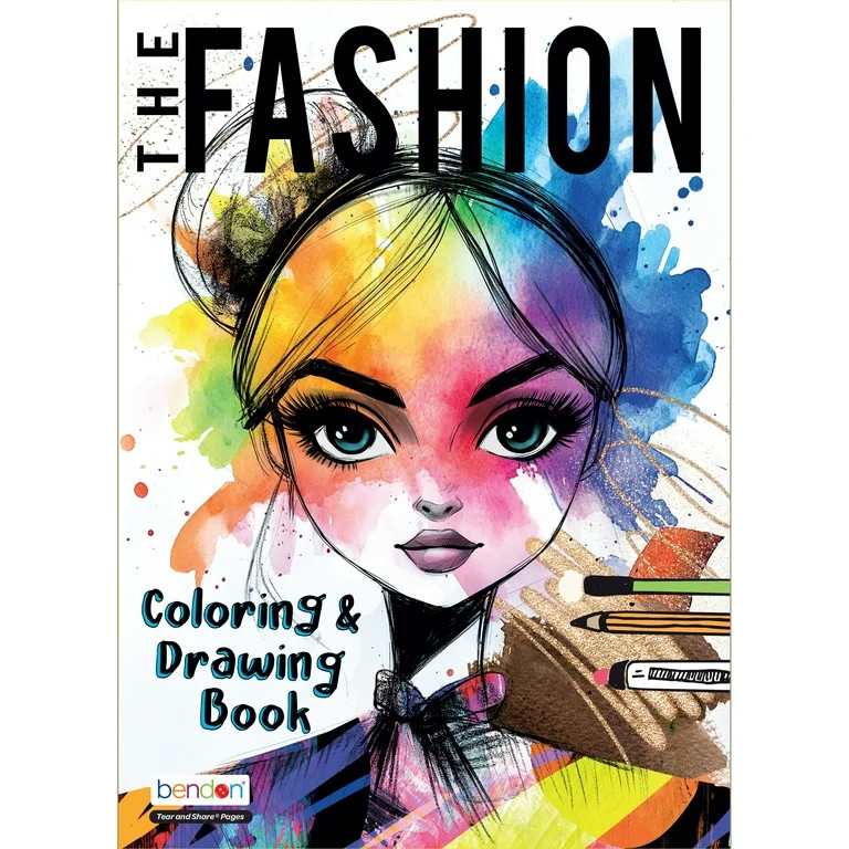 Fashion Diva Advanced Coloring Book – 80 Pages of Intricate Designs for Teens & Adults – Bend... | Walmart (US)