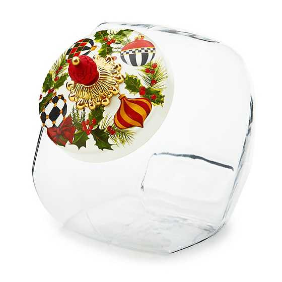 Cookie Jar with Deck the Halls Lid | MacKenzie-Childs