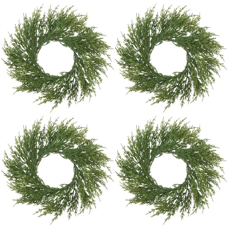 Cricklade Faux Greenery 10'' Wreath (Set of 4) | Wayfair North America