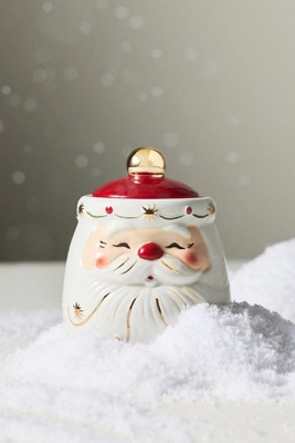 Santa Fresh Balsam & Cedarwood Ceramic Candle | Anthropologie (US)