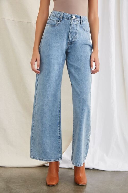 High-Rise Straight-Leg Jeans | Forever 21 (US)