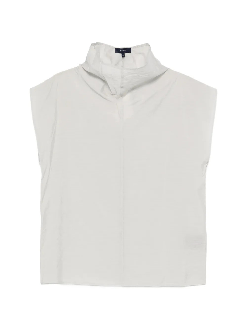 Soeur high-neck blouse - Grey | Farfetch Global