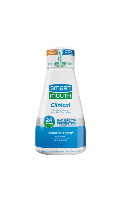 SmartMouth Clinical Zinc Activated Anti-Plaque Mouthwash 32 fl oz in Clean Mint at Nordstrom | Nordstrom