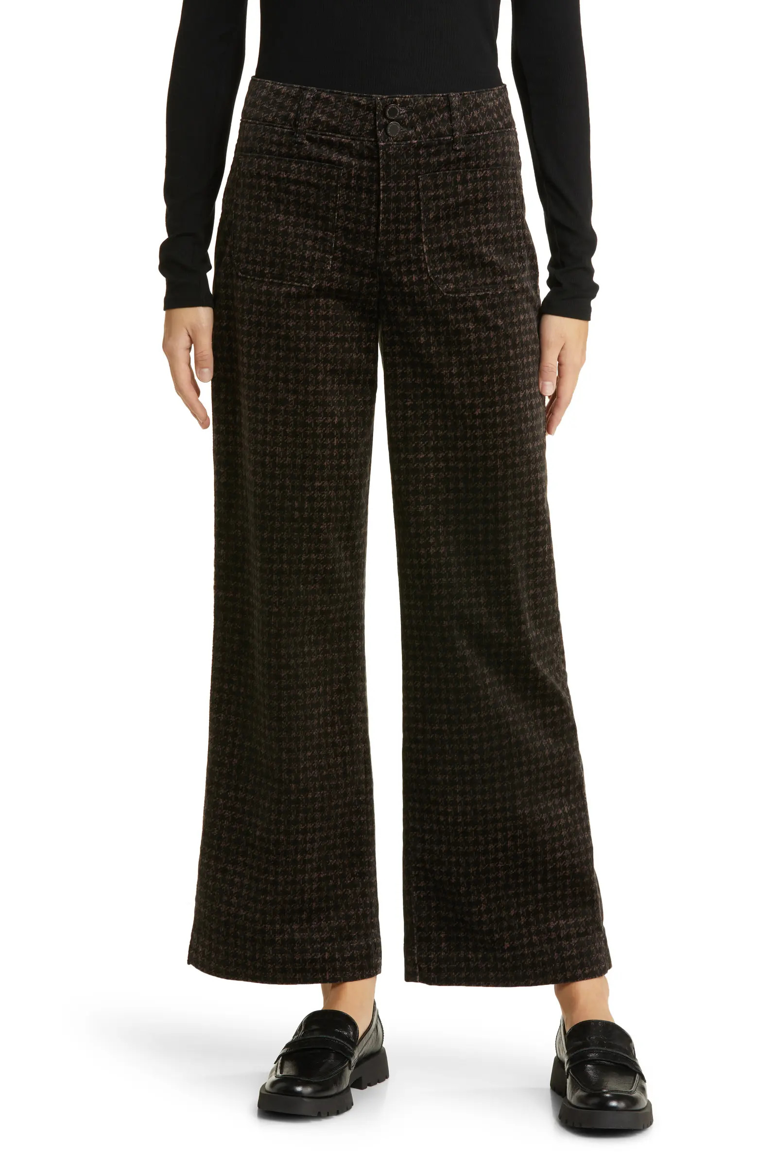 'Ab'Solution Skyrise Patch Pocket Wide Leg Pants | Nordstrom