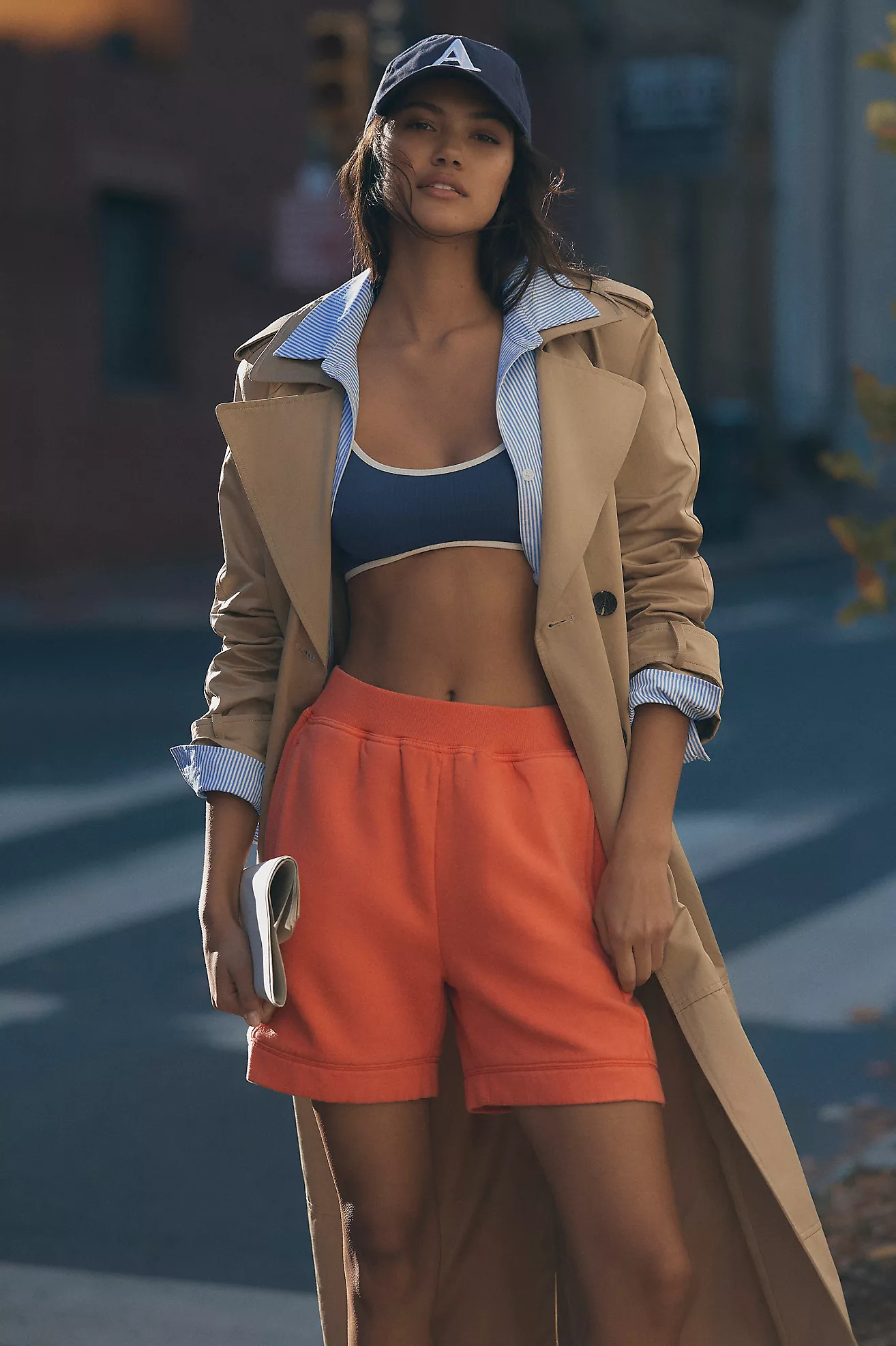 Avec Les Filles Poplin Shirting Belted Trench Coat | Anthropologie (US)