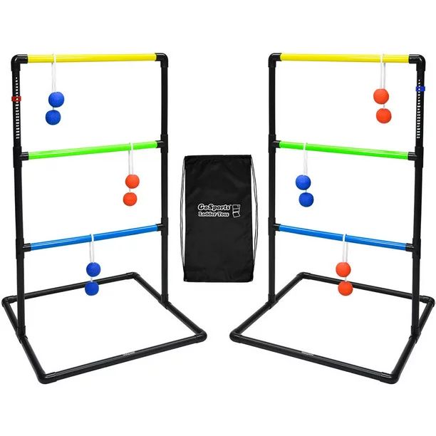 GoSports Indoor and Outdoor Ladder Toss Game Set with 6 Rubber Bolos, Carrying Case and Score Tra... | Walmart (US)