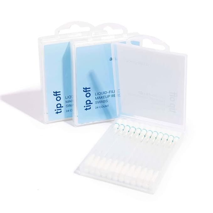 Alleyoop Tip Off Liquid-Filled Makeup Removing Swabs - 3-Pack x 24 Count - Easy-To-Use and Space ... | Amazon (US)