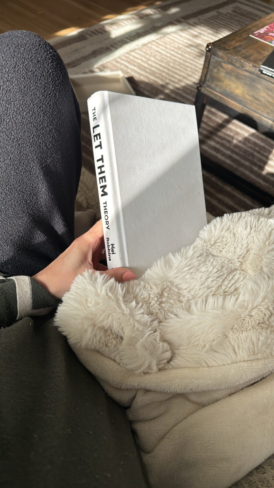 Cozying up and resetting looks like this:
My new favourite book: the let them theory by Mel Robbins, fuzzy Knix pants, and cozy affordable Amazon top. Paired with my favourite espresso drink from our machine  

#LTKSaleAlert #LTKFindsUnder50 #LTKHome