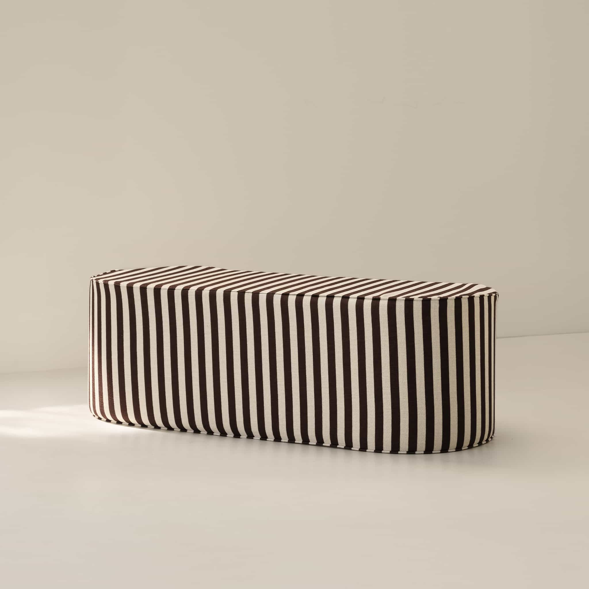 Soft Black & Brown Striped Coffee Table | Bennett | House of Noa | House of Noa