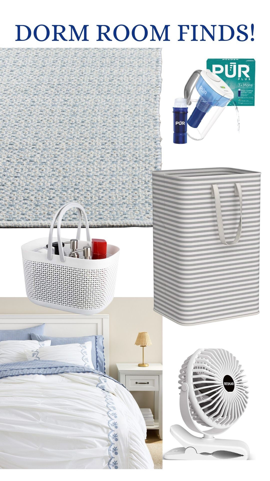🤩3/10 Dorm room finds! Sharing some more favorites today, including these great striped hampers. We have owned several of them! Most rooms don’t have air-conditioning so don’t forget a fan!

#LTKSeasonal #LTKFindsUnder50 #LTKFindsUnder100