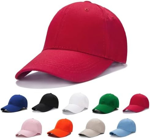 Edoneery Baseball Cap for Kids-Adjustable Washed Cotton Golf Toddler Hat for Boys & Girls | Amazon (US)