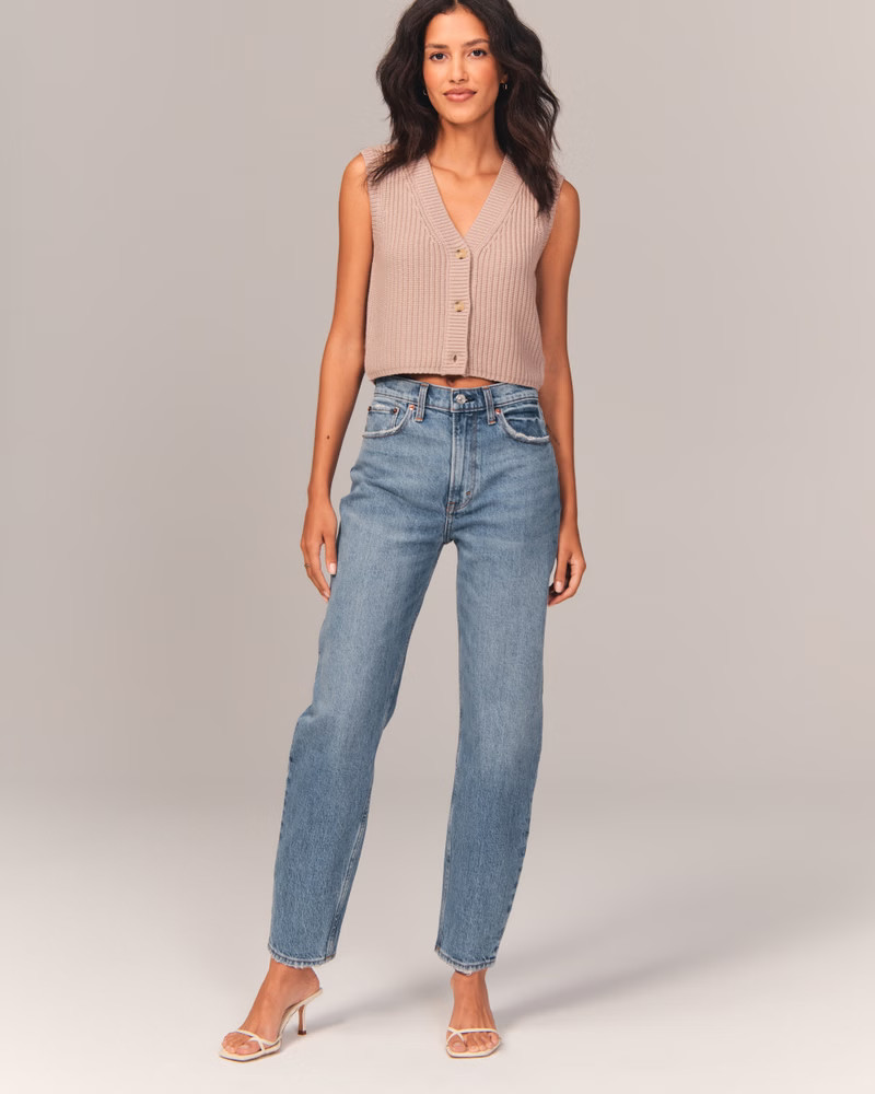 Women's High Rise 80s Mom Jeans | Women's Bottoms | Abercrombie.com | Abercrombie & Fitch (US)