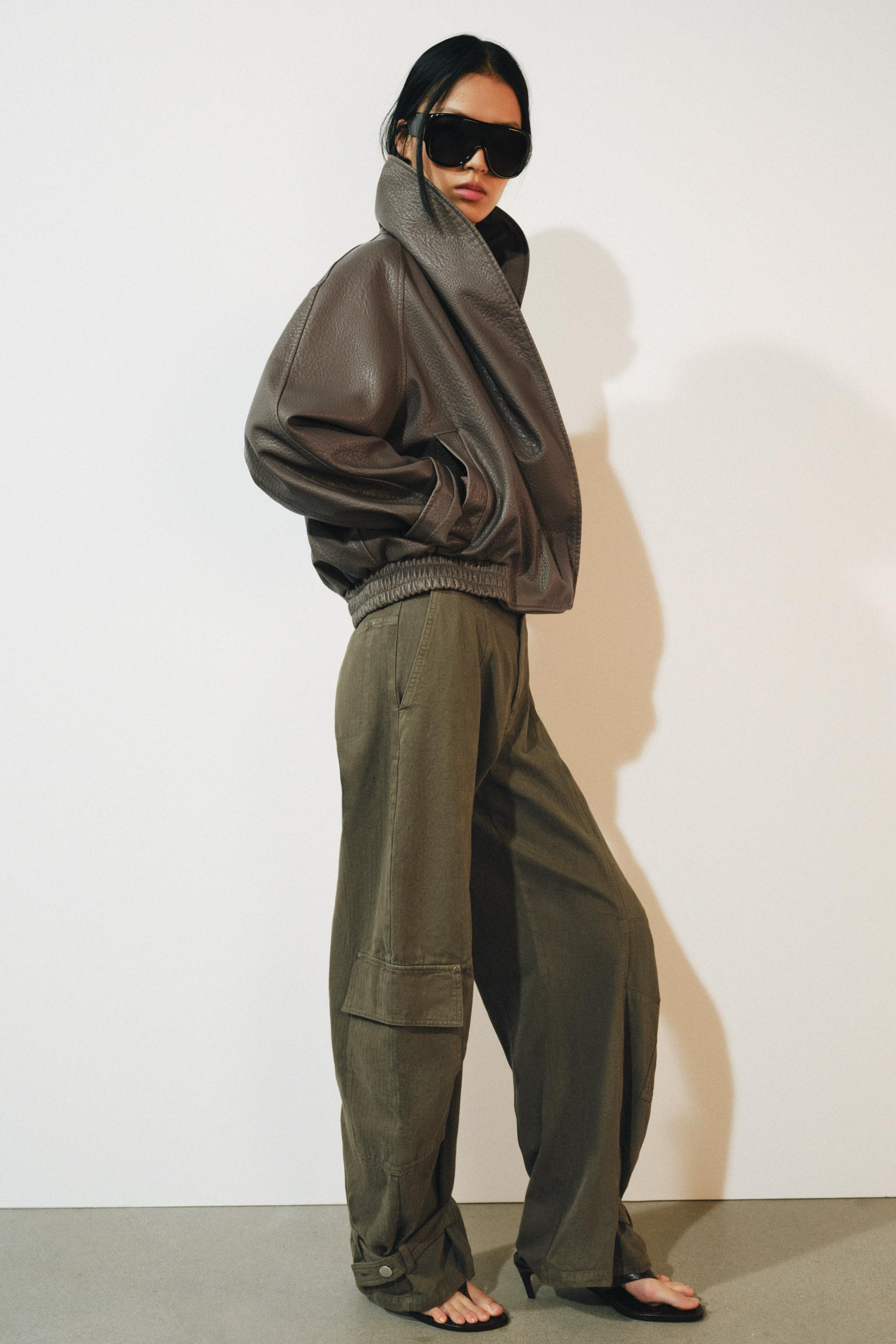 ZW COLLECTION BARREL CARGO PANTS | Zara US