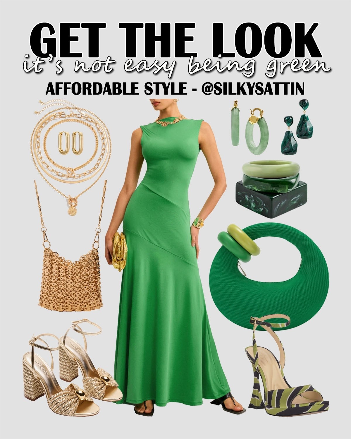 Get the Look: It’s Not Easy Being Green

Get your shamrock on. Kiss me I’m Irish! It ain’t over till it’s clover. Green beer, St. Paddy’s day cheer ..and every other festive pun-filled caption. Explore this and other lucky green looks on my LTK page.

Affordable Style: Up to $150
Affordable Luxury: Up to $300
Luxury Style: $300 and Above

*If you’re loving the vibes, “heart” this post. I update the additional options of all my posts as I find additional articles and/or items start selling out.

St. Patty’s, St. Patrick’s outfit, green outfit, girls night outfit, date night outfit, wedding guest outfit, casual, formal, ootd, ootn, women’s fashion #stpattys #stpatricksoutfit #greenoutfit #girlsnightoutfit #datenightoutfit #weddingguestoutfit #casual #formal #ootd #ootn #women #fashion

#LTKWedding #LTKootd #LTKSaleAlert