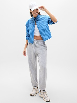 Midday Cropped Poplin Shirt | Athleta