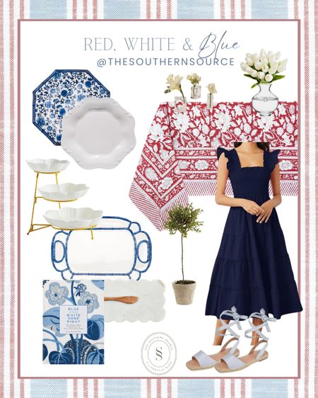 Red, white and blue ready for all the summer holiday entertaining with these finds ❤️