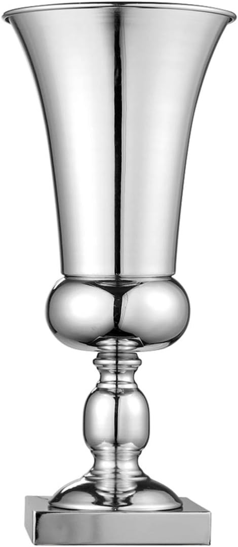Large Silver Metal Iron Decoration Vase Creative Centerpiece for Wedding Tables Home Decor Festiv... | Amazon (US)