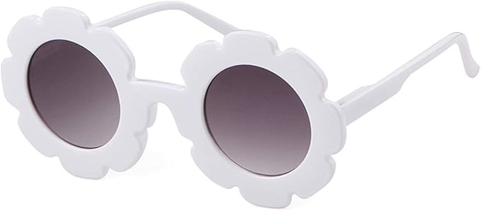 ADEWU Sunglasses for Kids Round Flower Cute Glasses UV 400 Protection Children Girl Boy Gifts | Amazon (US)