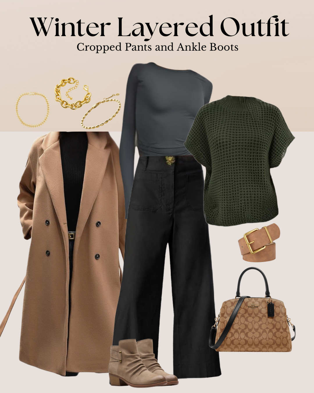 Winter layered outfit idea with cropped pants and ankle boots. This look is comfortable, warm, and great for everyday winter style.


#WinterOutfit #LayeringOutfits #CroppedPantsStyle #CasualWinterStyle #NeutralWardrobe #LTKStyle #LTKWinter 

 

#LTKSeasonal #LTKootd #LTKWorkwear