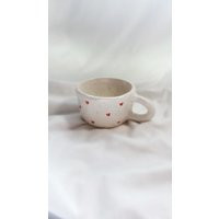 Heart Mug | Handmade Ceramic Mug, Coquette Aesthetic Pottery, Coffee Cup, Hearts Gift For Her, Valentine's Day | Etsy (US)