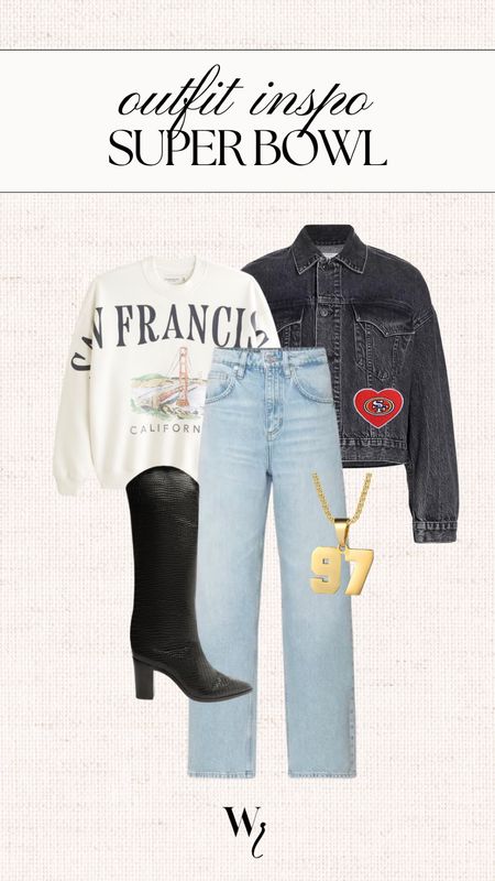 San Francisco 49ers Super Bowl outfit ide 

#LTKstyletip #LTKSeasonal #LTKsalealert