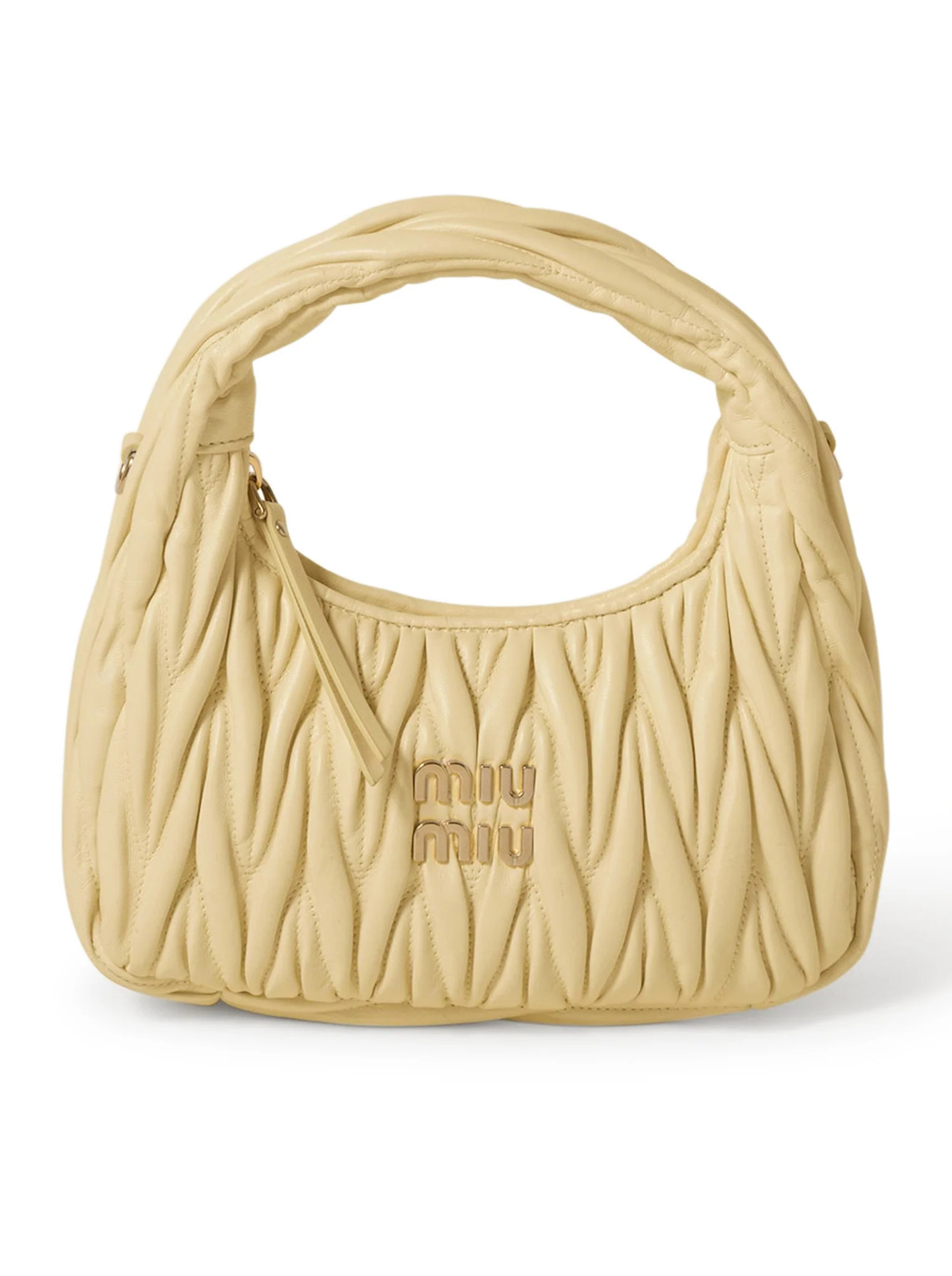 WANDER HOBO BAG IN QUILTED NAPPA - Miu Miu - Woman | Suitnegozi INT
