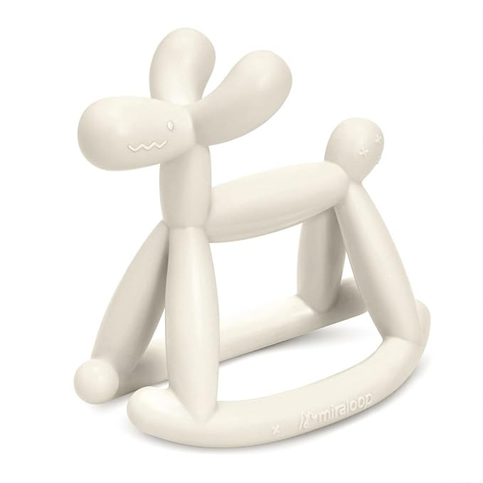 Miraloop Teething Toy for Baby 0-6, 12, 18 Months Infant, Jellydog Never Drop Food Grade Silicone... | Amazon (US)