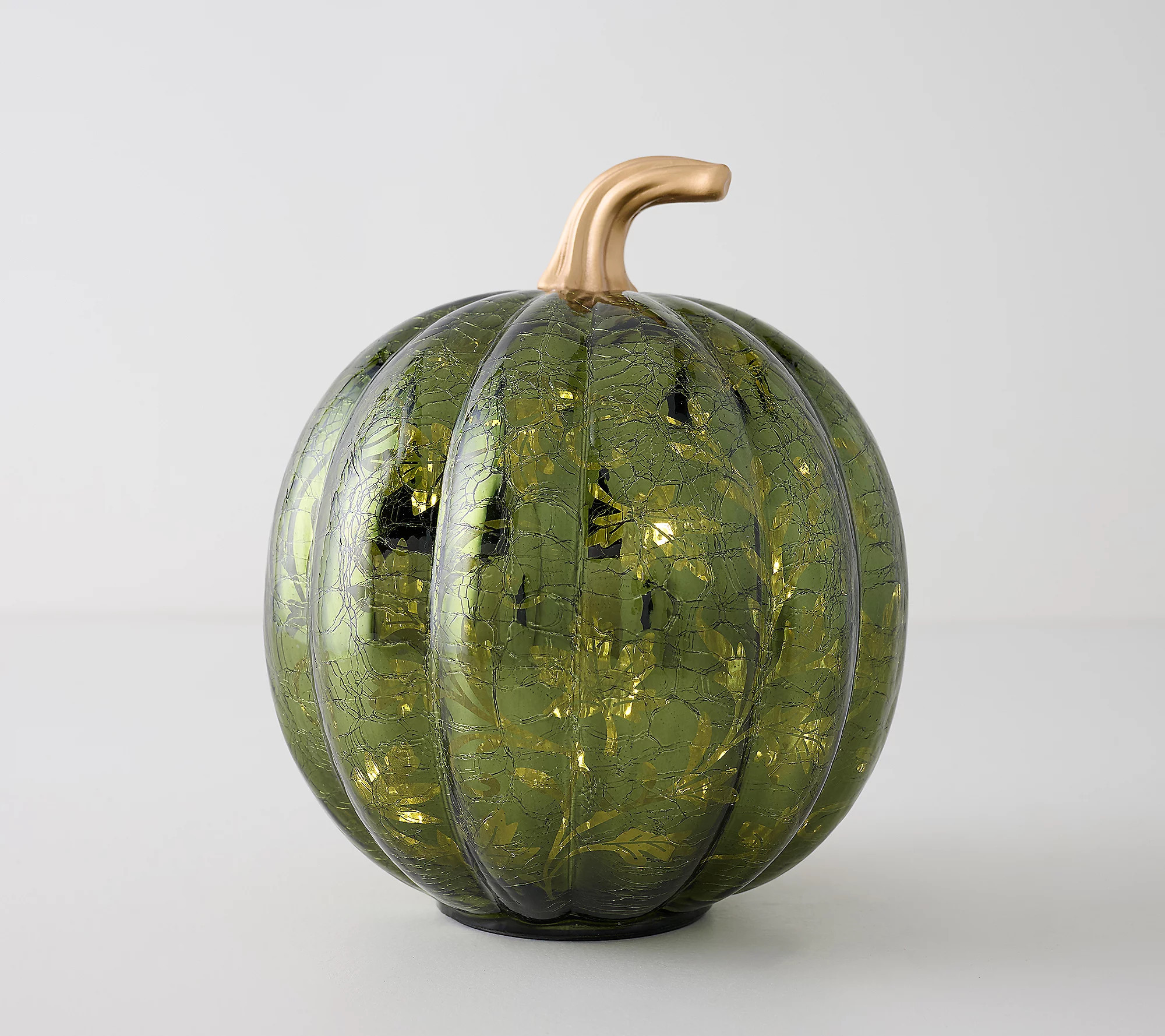 9" Illuminated Glass Pumpkin with Hidden Scene y Kim Gravel | QVC