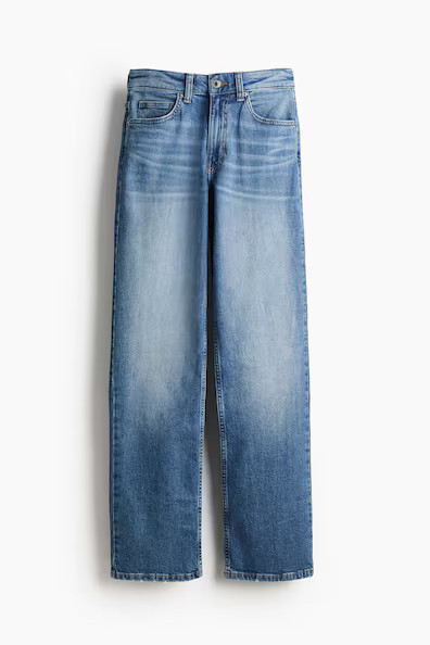 H & M - Slim High Jeans - Blue | H&M (US + CA)
