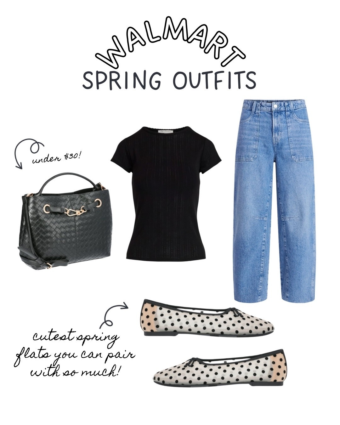 Neutral & affordable spring outfit idea 