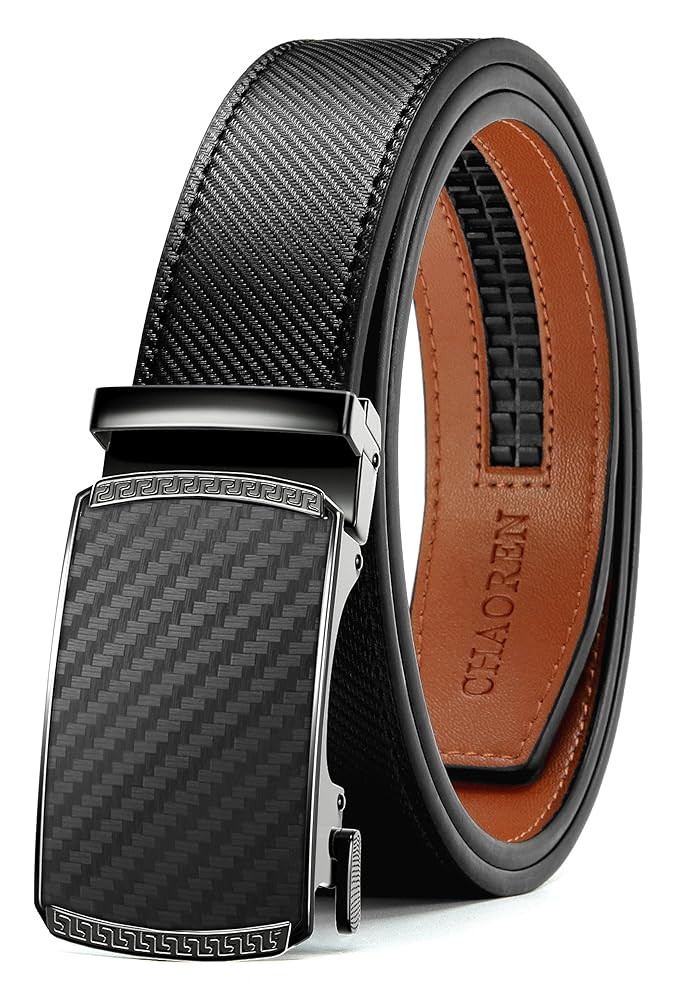 CHAOREN Mens Belt Leather Ratchet Belt - Customizable Fit, Effortless Style (35mm) | Amazon (US)