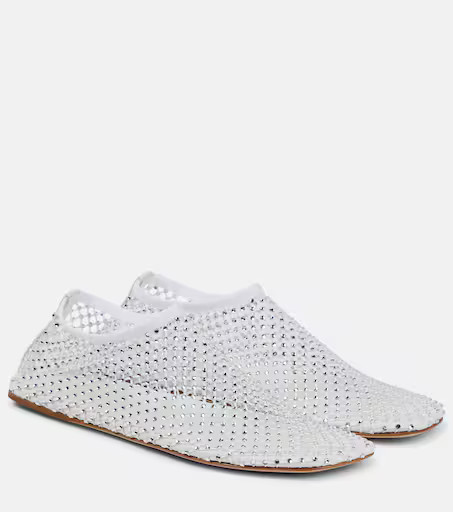 Minette embellished mesh ballet flats | Mytheresa (US/CA)