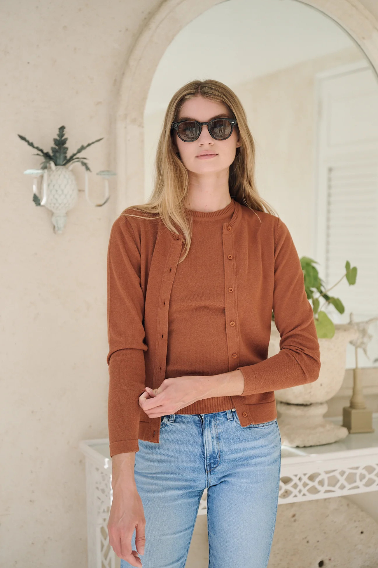 Tippi Cardigan - Mocha | Julia Amory