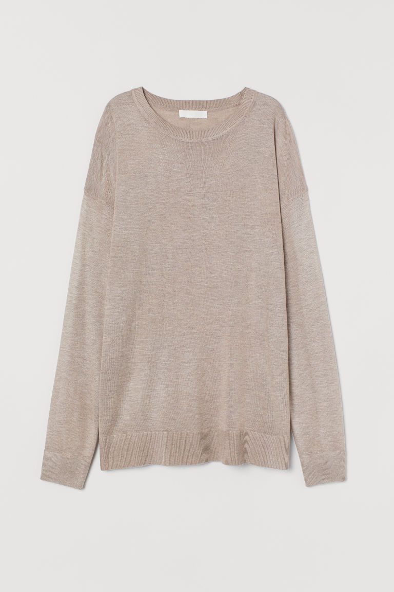 H & M - Fine-knit Sweater - Brown | H&M (US + CA)