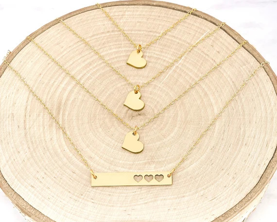 Custom Mother Daughter Necklace Set  Mother Daughter Necklace | Etsy | Etsy (US)