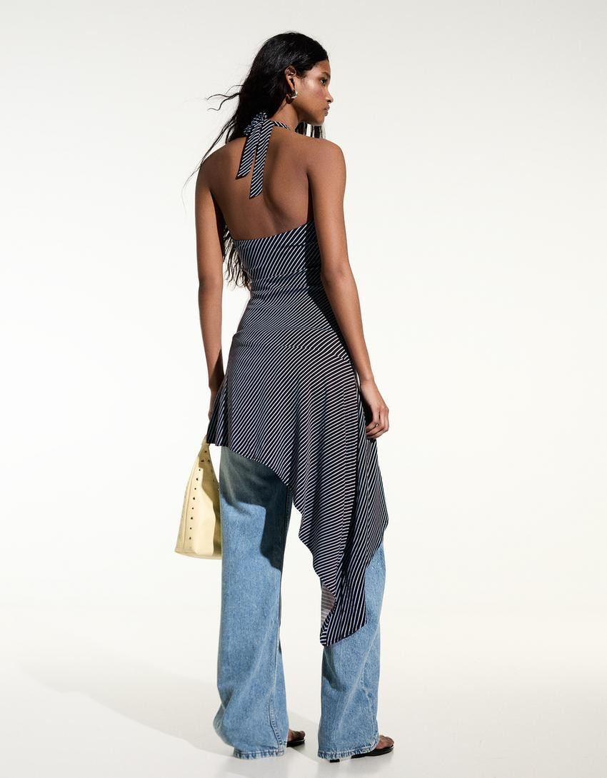 Asymmetric mini dress - Dresses and Jumpsuits - Women | Bershka UK