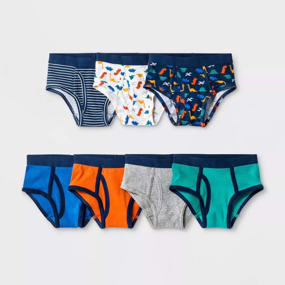 Toddler Boys' 7pk Dino Print Briefs - Cat & Jack™ Blue | Target