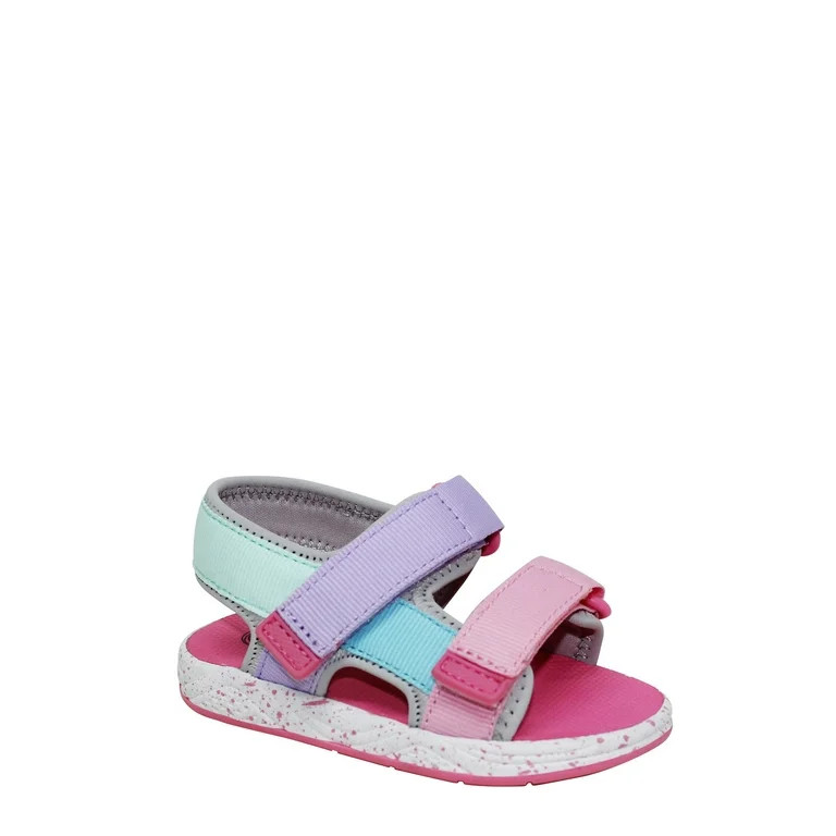 Wonder Nation Colorblock Sport Sandal (Infant Girls) | Walmart (US)
