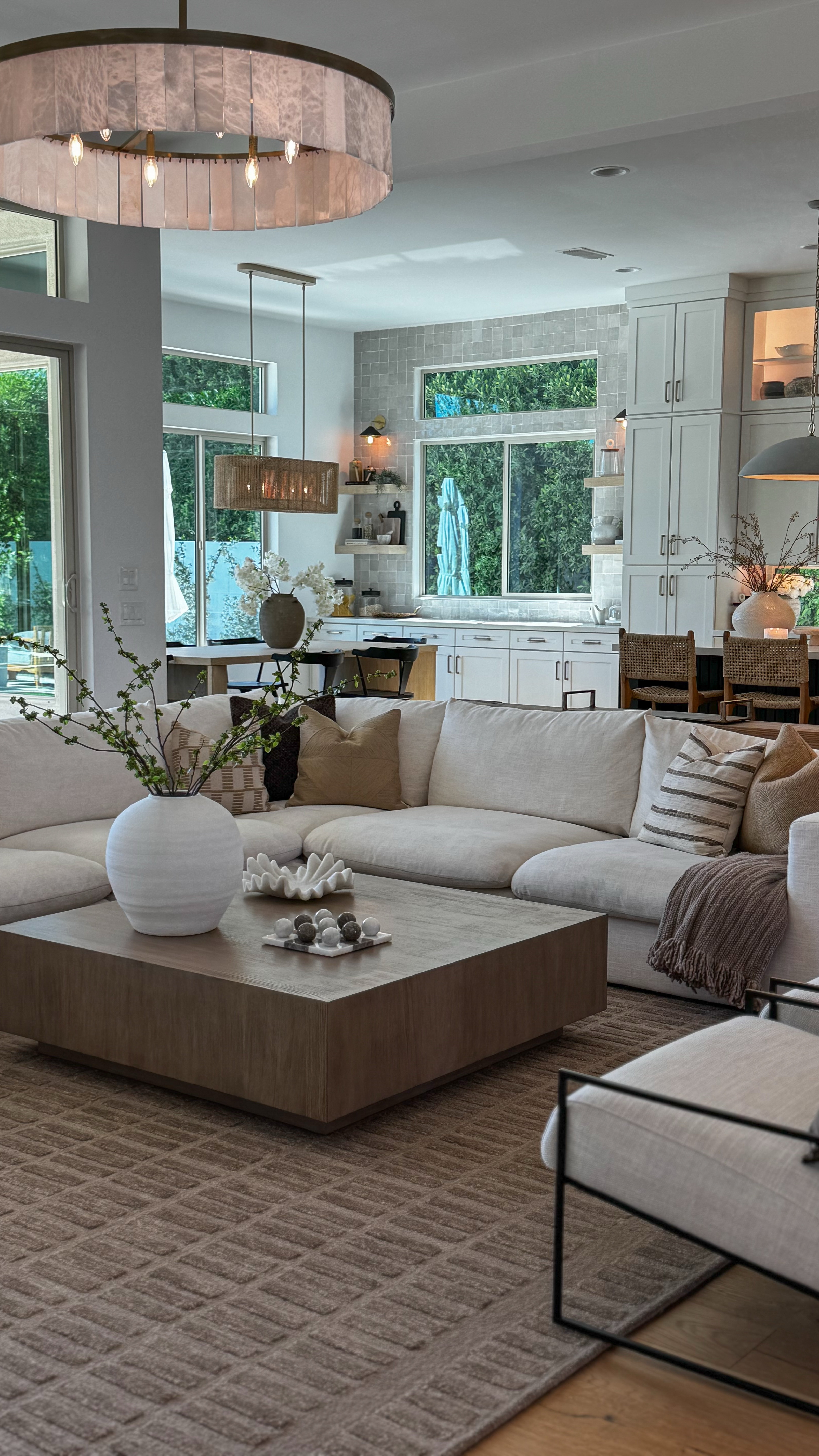 After many years, it was time for a new rug! I also tagged the previous rug that we had and loved so much. Other furniture and decor are linked as well.

Living room decor-large area rug-modern area rug-brown rug-large vase-large coffee table-square coffee table-modern accent chairs-living room chandelier-living room lighting-kitchen lighting-pendant, lighting-statement light fixture-statement lighting-L shaped sectional-white sectional-white couch-cream couch-brown coffee table-modern pillows-pillow covers-neutral pillow covers-organic modern-modern organic-durable counter stools-indoor and outdoor counter stools-teak stools-alabaster chandelier-woven chandelier-moroccan tile-handmade tile-Zellige tiles-neutral home-neutral home decor-Arhaus- pottery Barn-wayfair-crate and barrel-Hati home- Layla Grayce- visual comfort

#LTKSeasonal #LTKStyleTip #LTKHome