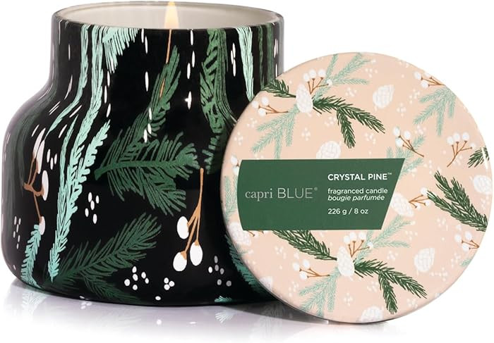 Capri Blue Pattern Play Signature Holiday Candle - Luxury Holiday Scented Candle for Home- Long L... | Amazon (US)