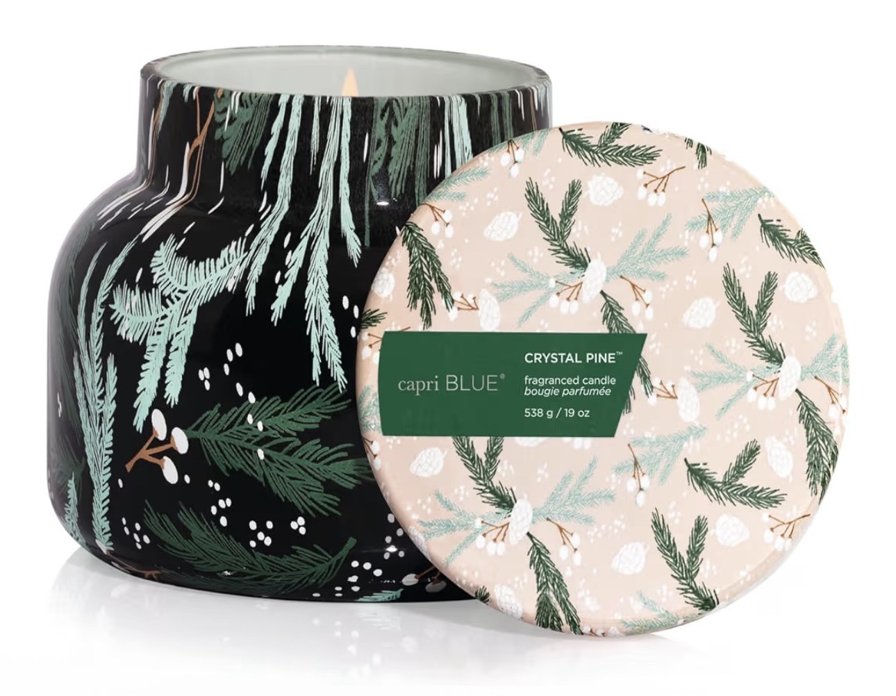 Capri Blue Pattern Play Signature Holiday Candle - Luxury Holiday Scented Candle for Home- Long Lasting Soy Wax Blend - Comes in Decorative Glass Jar (Crystal Pine, 19 oz)

#LTKHoliday #LTKHome #LTKSeasonal