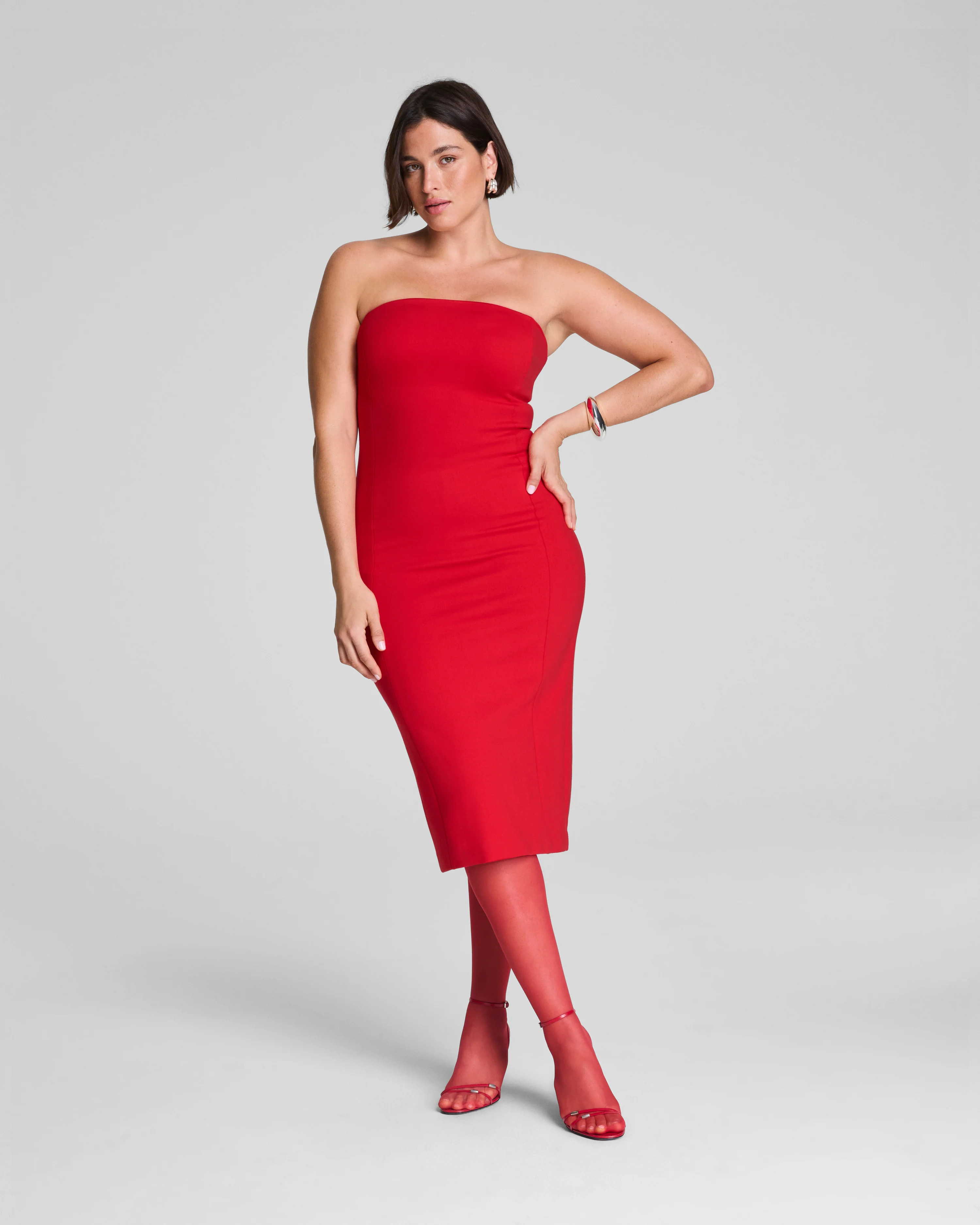 SPANXshape™ Ponte Strapless Midi Dress$178.00USD | Spanx
